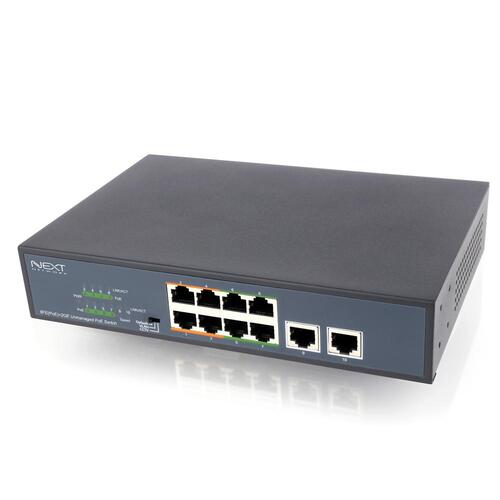 [NEXTU] 넥스트 NEXT POE310F-2TP 8포트 10/100M POE +기가 업링크 2포트 POE 스위칭허브/VLAN/CCTV모드 지원