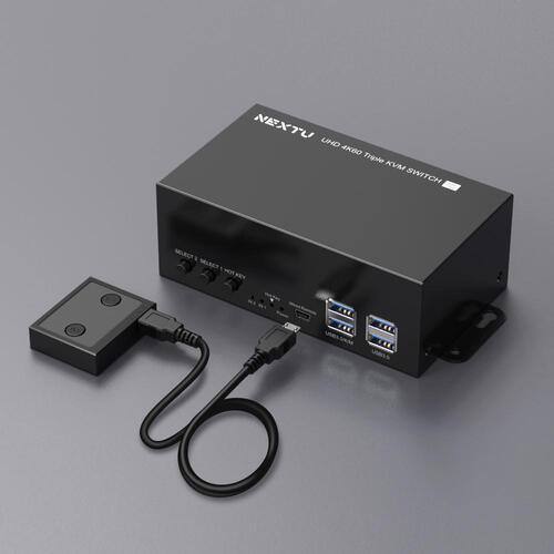 [이지넷유비쿼터스] 넥스트 크이파 4K HDMI TRIPLE KVM스위치