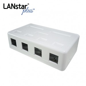 [Lanstar-Plus] 랜스타 플러스 LSP-BK-44R 돌출형 아울렛 MOUNT BOX 4-port